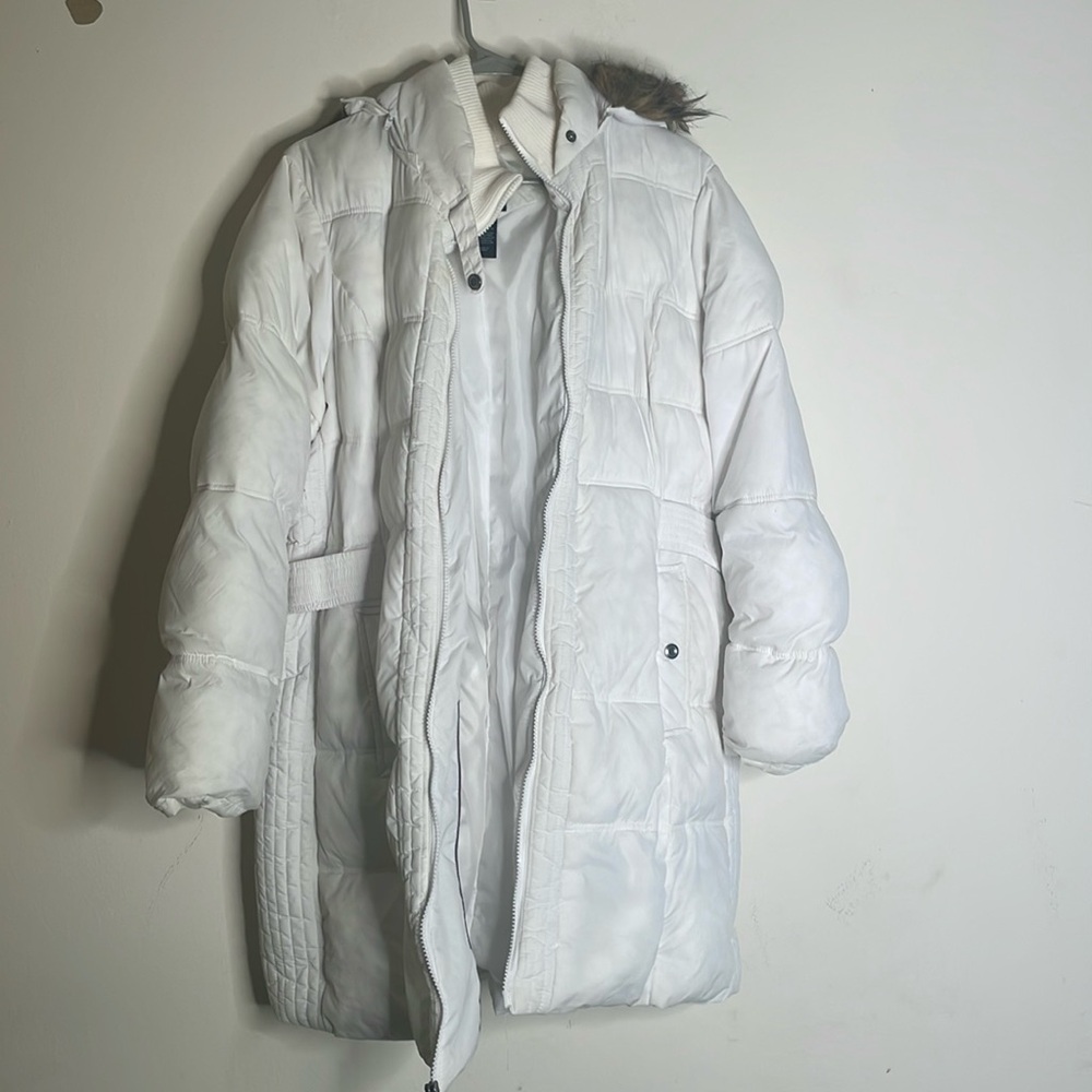 Lane Bryant white 18/20 long puffer jacket